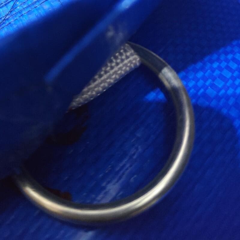 چادر نیسان گونی آبی 4در4 با دوخت سفارشی 4 ردیف قلاب با دم اسبی