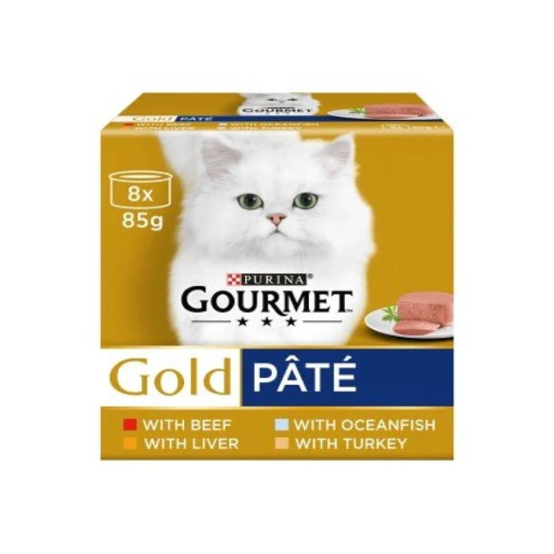 کنسرو پته گورمه گلد پک اورجینال 8 عددی چهار طعم ویژه