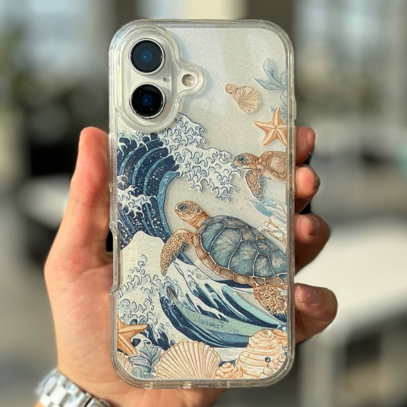 قاب لاک پشت ساحلی اکلیلی