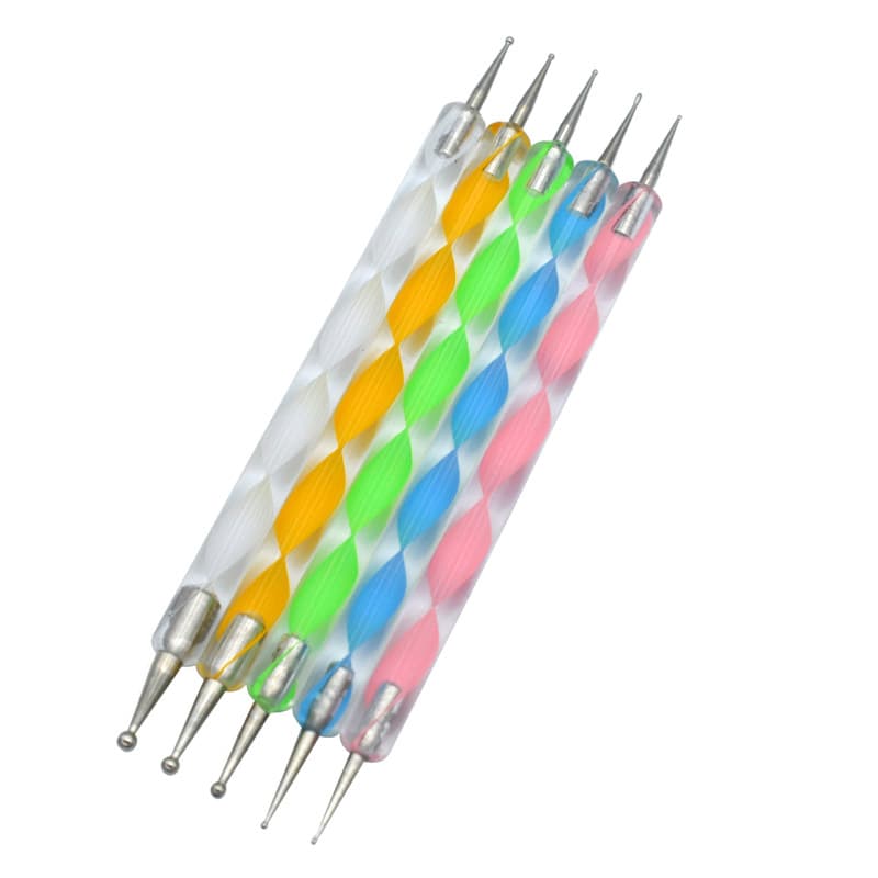 قلم دو سر داتینگ طراحی و دیزاین ناخن دونه ای