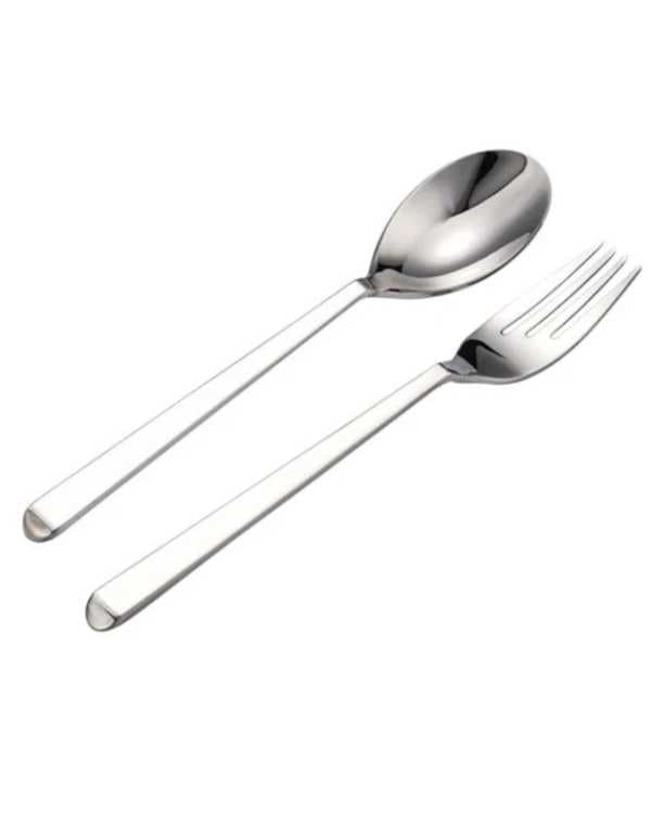 قاشق و چنگال دو پارچه استیل جی فی نی GIFFINI مدل G-01