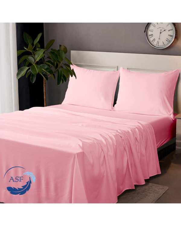 رو انداز دو نفره صورتی ای اس اف ASF مدل MINIMALUX