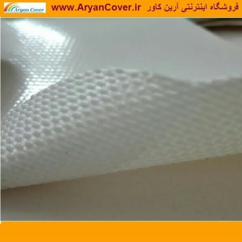 پارچه برزنت کانتینری عرض 2 متر درجه یک ضد آب رنگ سفید روشن وزن بالاخانه چادر
