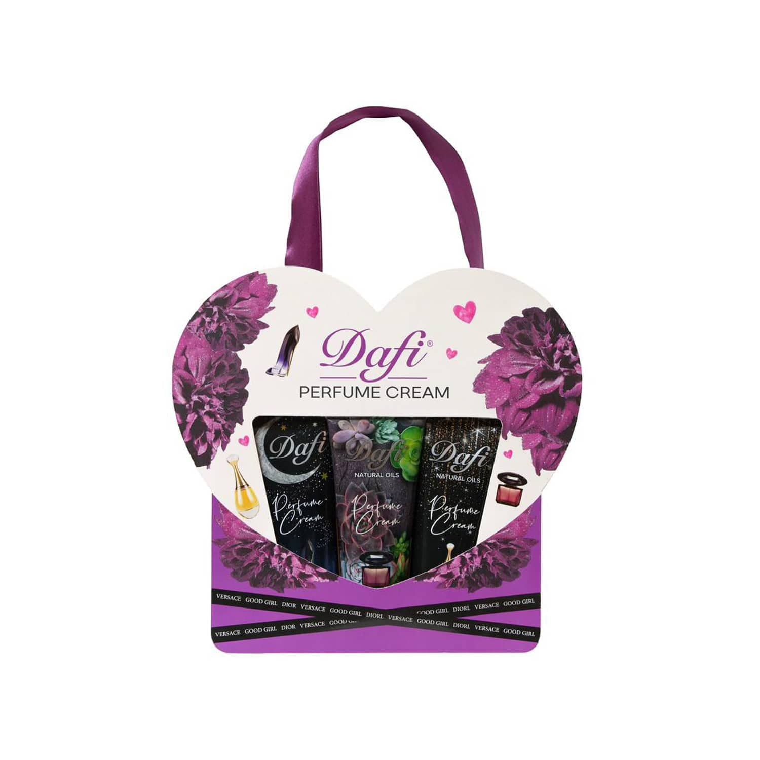 پکیج کرم عطری دست و ناخن دافی مجموعه 3 عددی