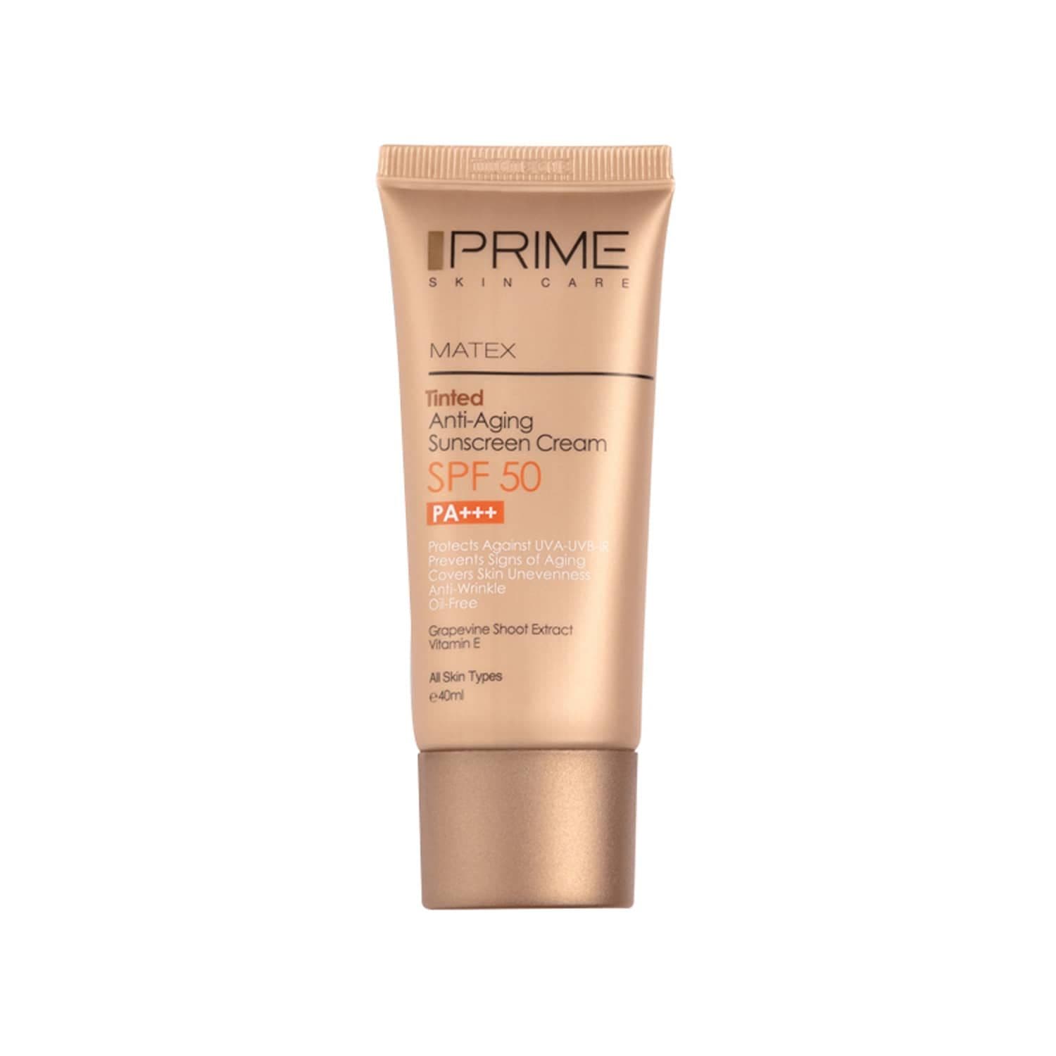 کرم ضد آفتاب جوان کننده رنگی SPF50 پرایم ۴۰ میلی لیتر