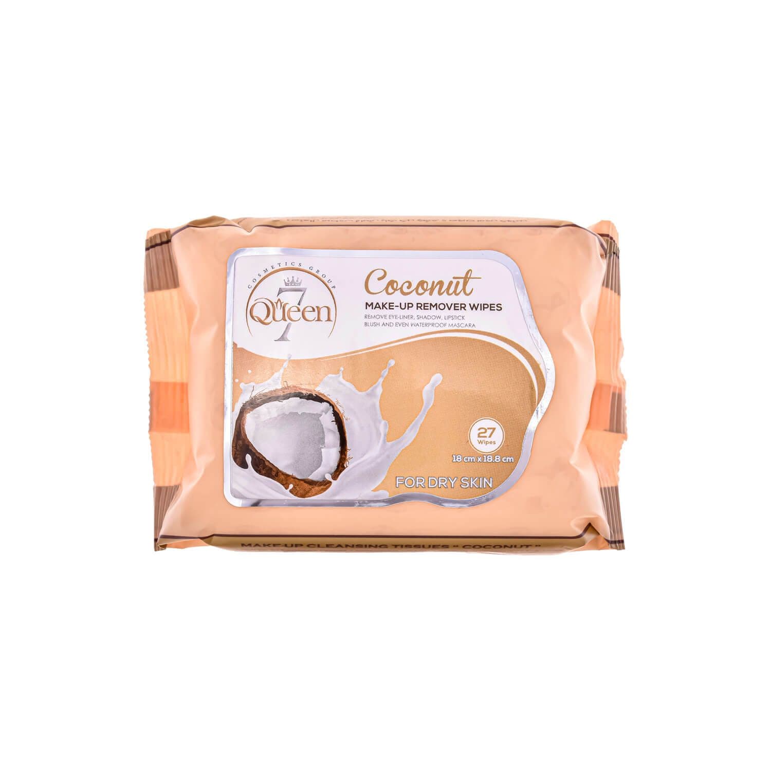 دستمال مرطوب پاک کننده آرایش سون کوئین مناسب پوست خشک بسته 27 عددی