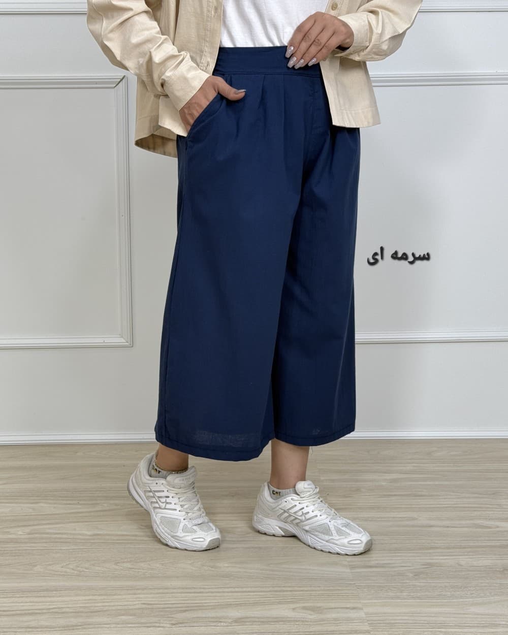 شلوار واید لگ لینن _ کد محصول 1283