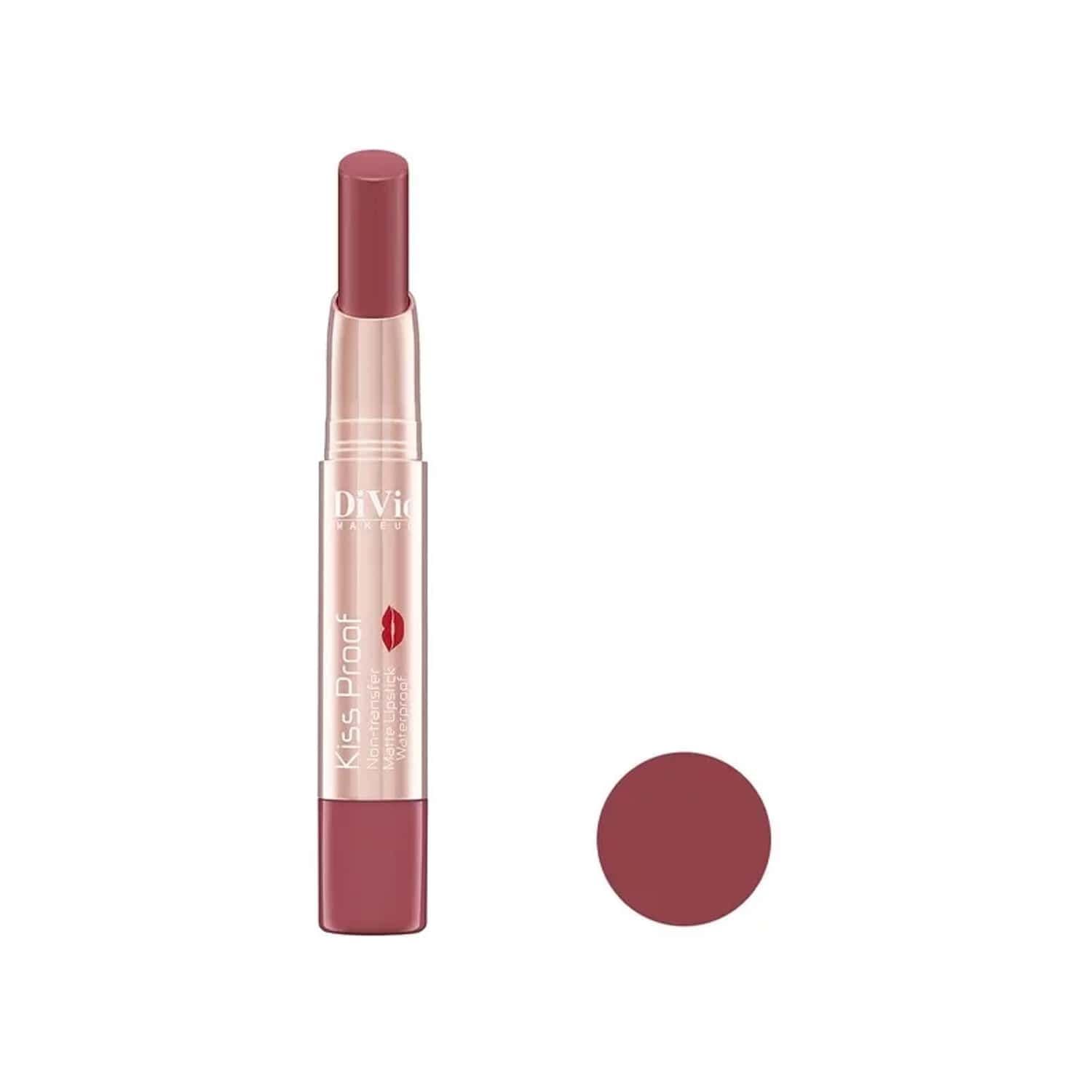 رژ لب جامد دیویو مدل Kiss Proof شماره 01