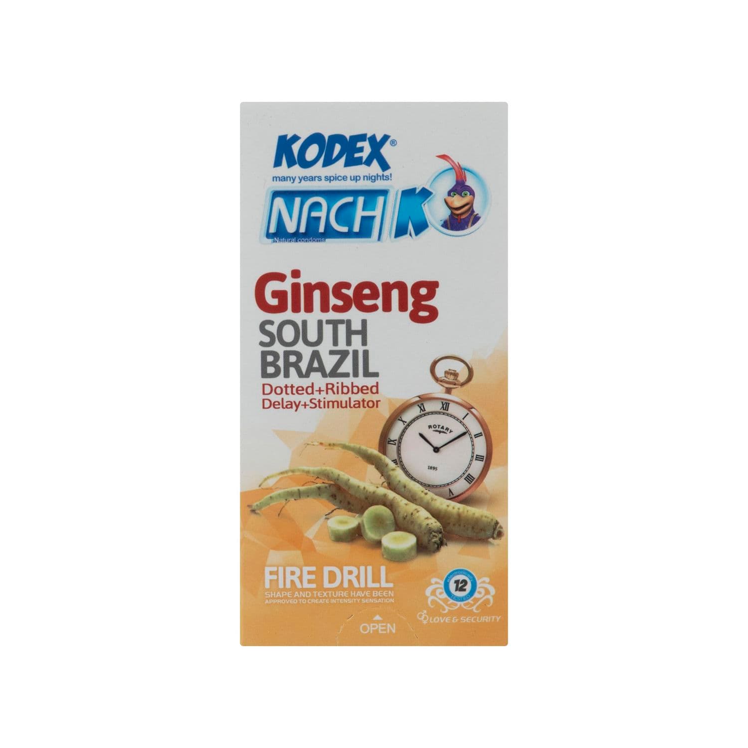 کاندوم تاخیری جینسینگ ناچ کدکس ضد حساسیت 12 عدد