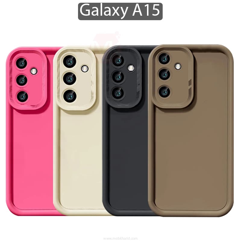قاب محافظ سامسونگ Raised Full Lens Protect Silicone Cover | Galaxy A15