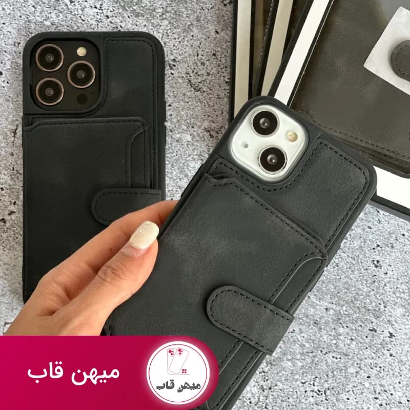 قاب گوشی آیفون Edmonds جاکارتی چرمی - کد (۷۹۸۹۸)