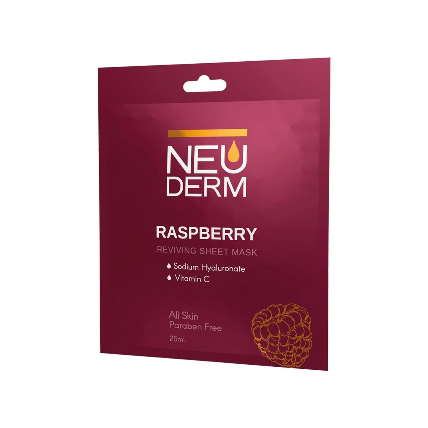 ماسک صورت ورقه ای احیا کننده تمشک NEUDERM