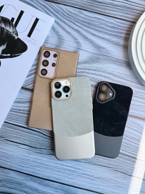 قاب گوشی آیفون Flannel Metal Case جیر متال