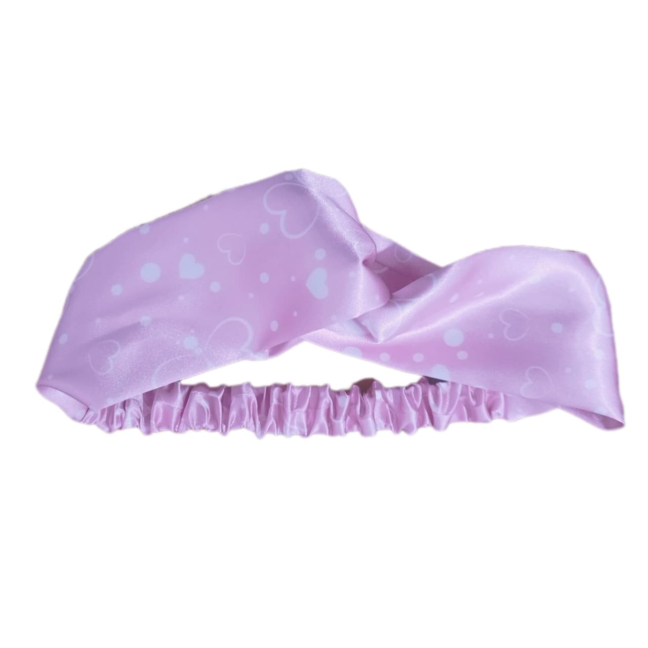 هدبند گره ای ساتن ابریشم طرح شاپرک