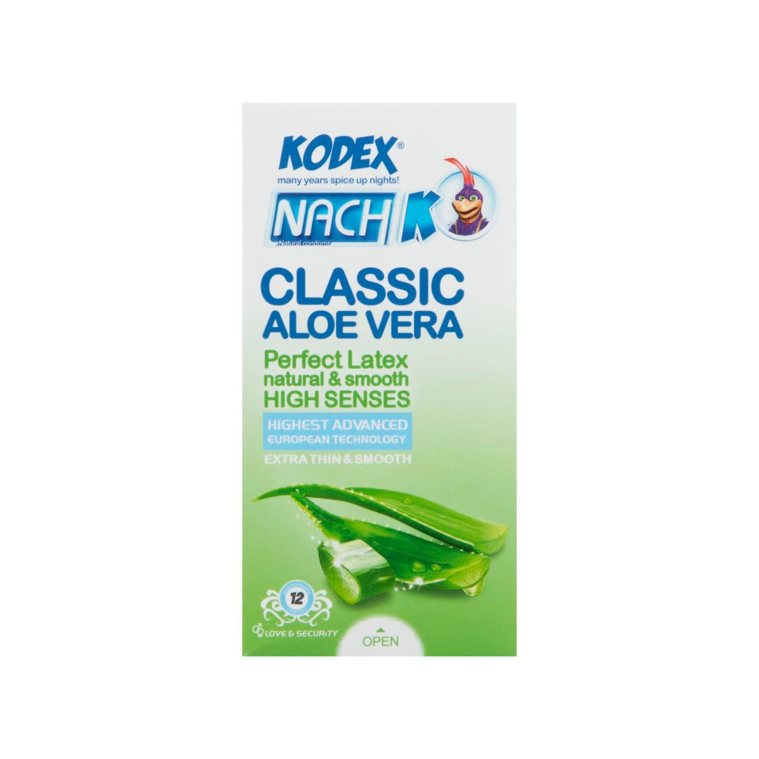 کاندوم کدکس مدل Classic Aloevera بسته 12 عددی