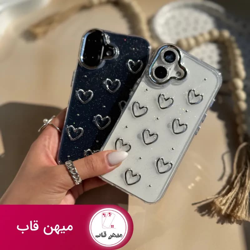 قاب گوشی آیفون قلب اکلیلی - کد (۶۶۹۲۶)