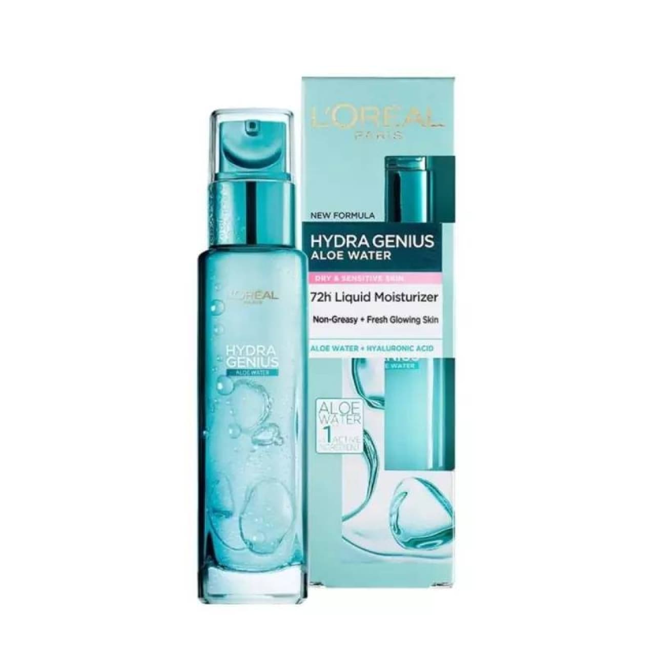 سرم آبرسان پوست لورال Hydra Genius مناسب پوست خشک و حساس حجم 70 میلی لیتر