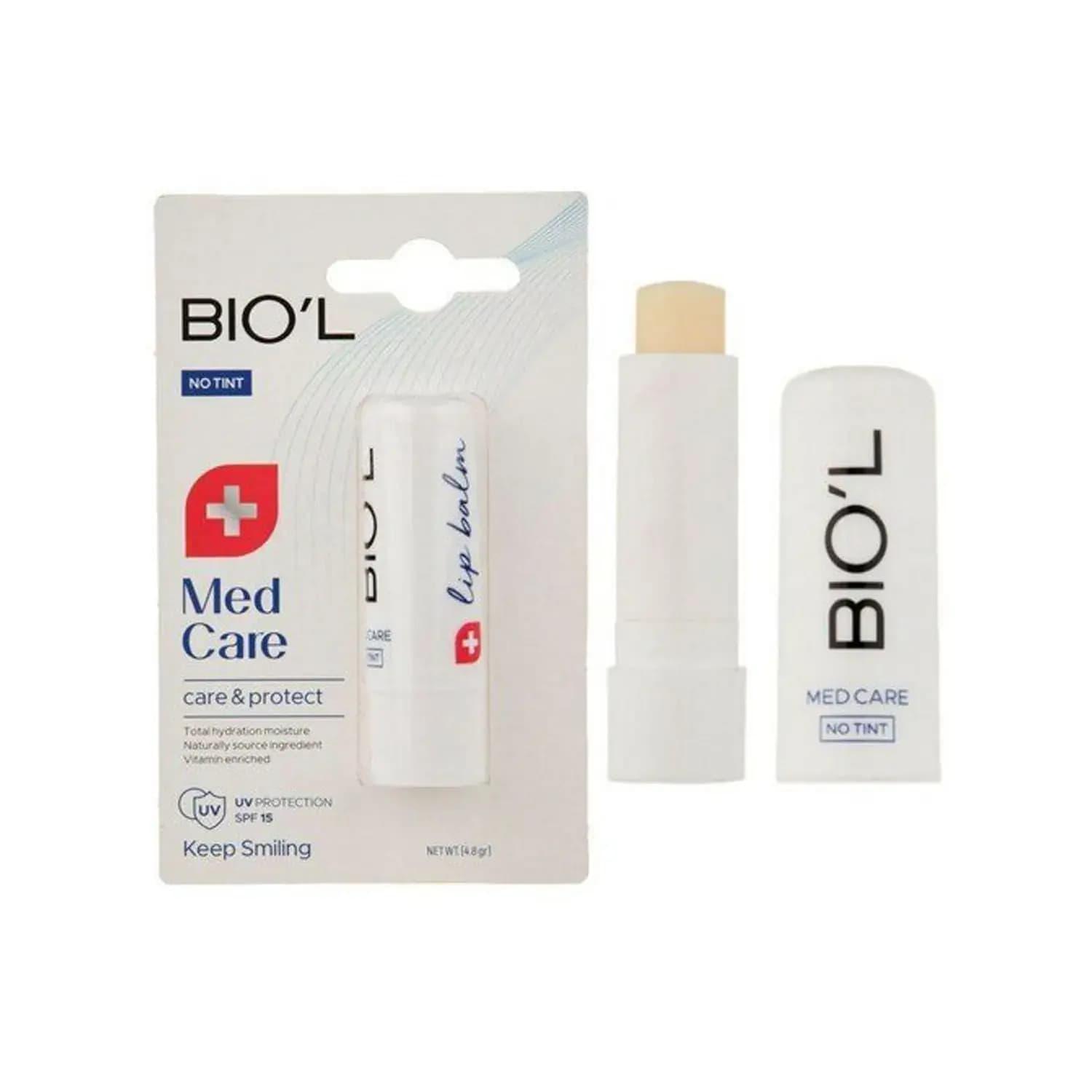 بالم لب نرم کننده SPF15 بیول مدل Med Care وزن 4.8 گرم