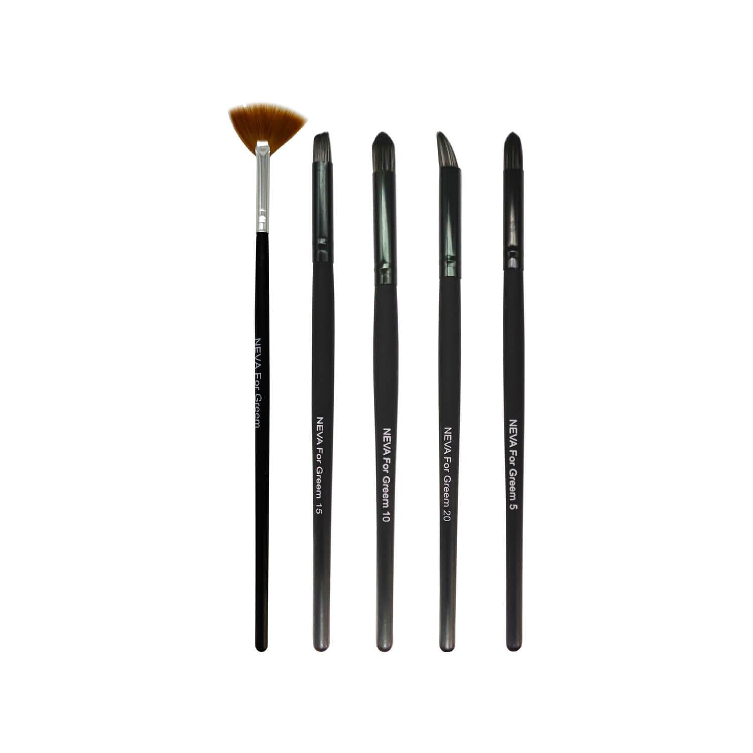 ست براش آرایشی نوا مدل NE-5 مجموعه 5 عددی