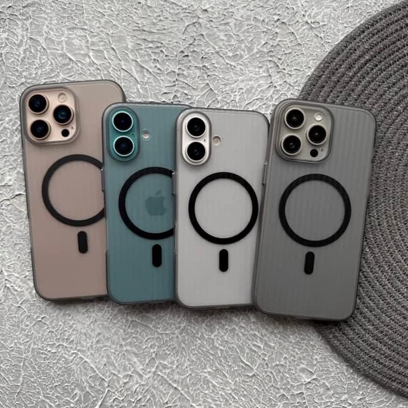 قاب گوشی آیفون کرکره ای مات مگ سیف دار