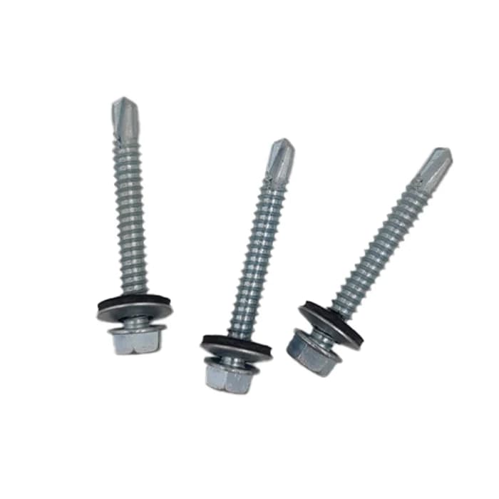 بسته 50 عددی پیچ شیروانی سرمته واشردار سایز 2*14