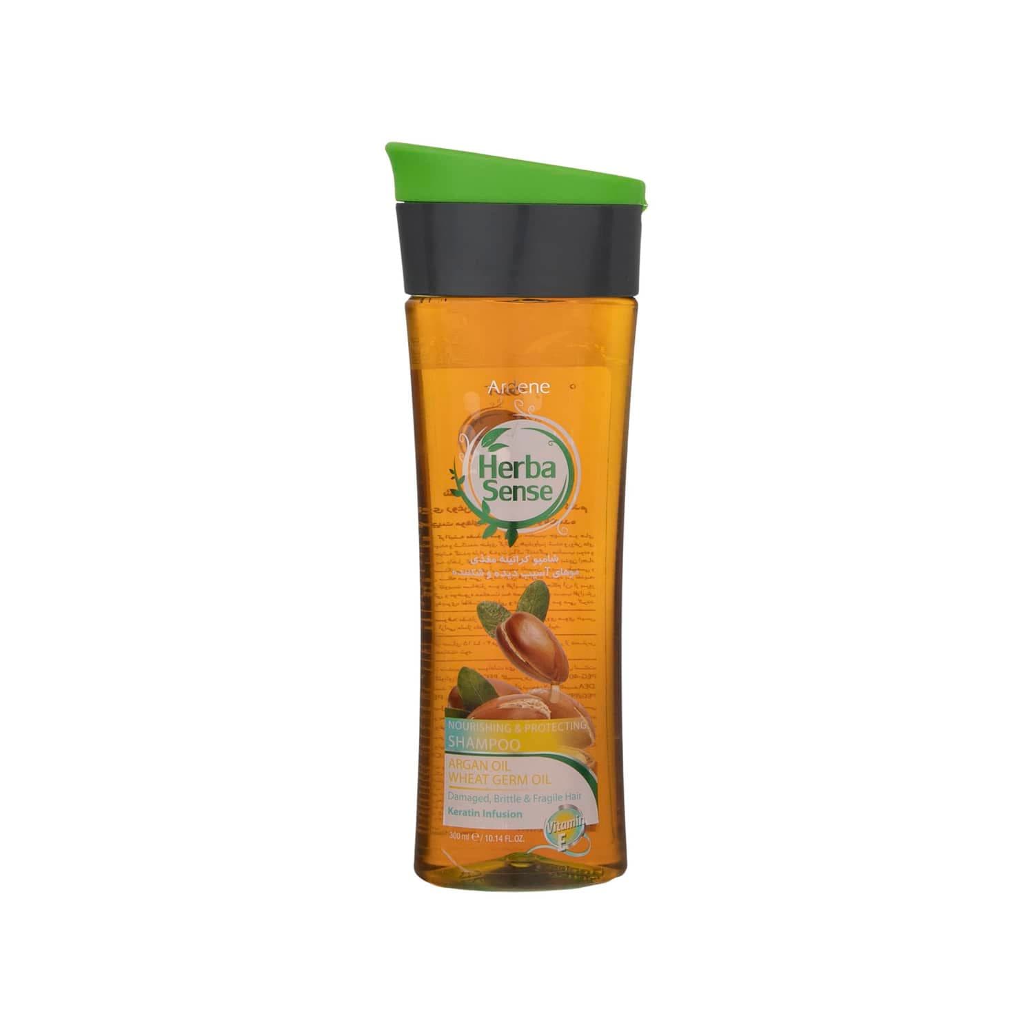 شامپو کراتینه مغذی مو آردن سری هرباسنس حجم 300 میلی لیتر