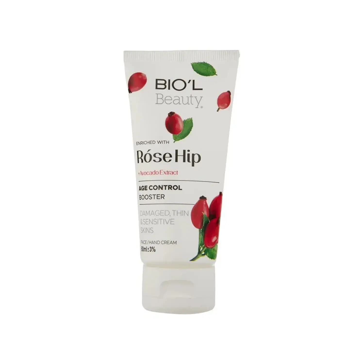 کرم مرطوب کننده تیوپی بیول حاوی عصاره رز هیپ و آووکادو حجم 60 میلی لیتر