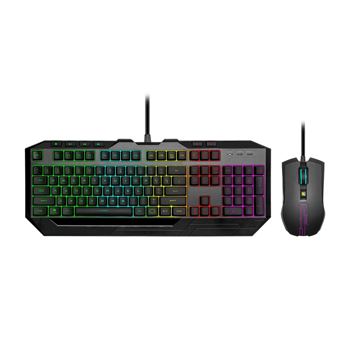 کیبورد و ماوس گیمینگ کولر مستر مدل DEVASTATOR 3 RGB