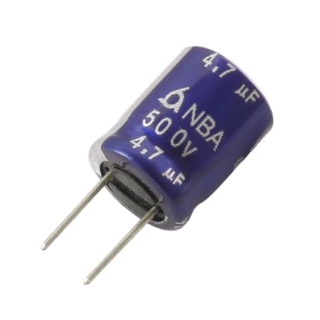 خازن الکترولیتی 4.7uF / 500V کره ای مارک (SLC) SAMYOUNG