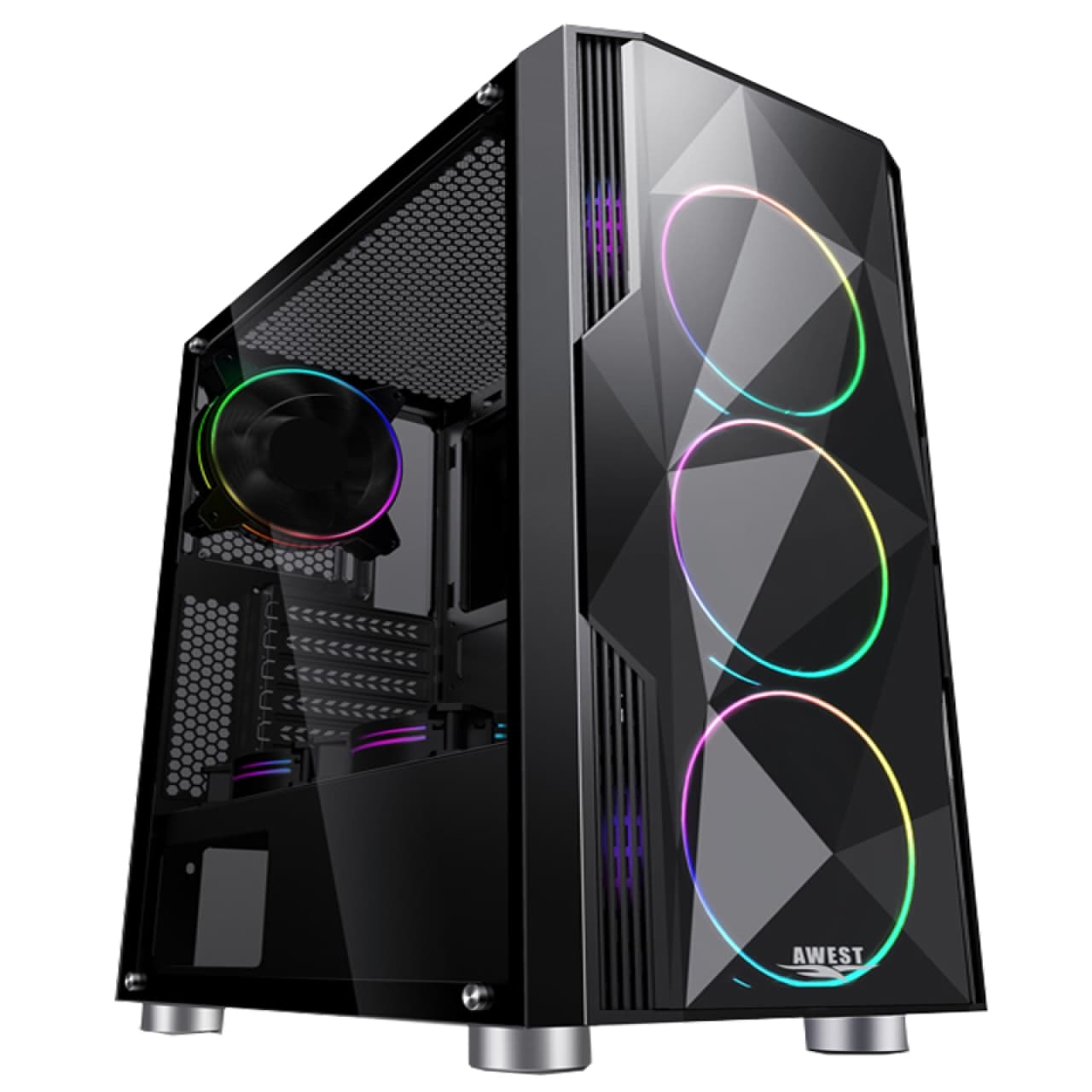 کیس کامپیوتر گیمینگ مدل GT-AV02-BG