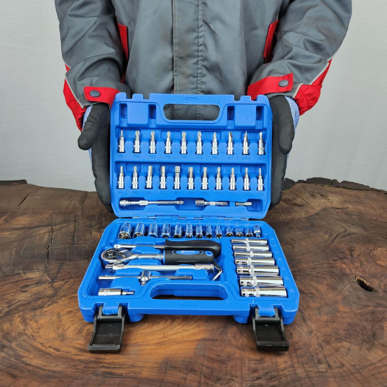 جعبه بکس 53 عددی 1/4 فولاد کروم اینتیمکث مدل 4013