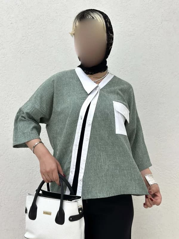 شومیز تک جیب Bevel