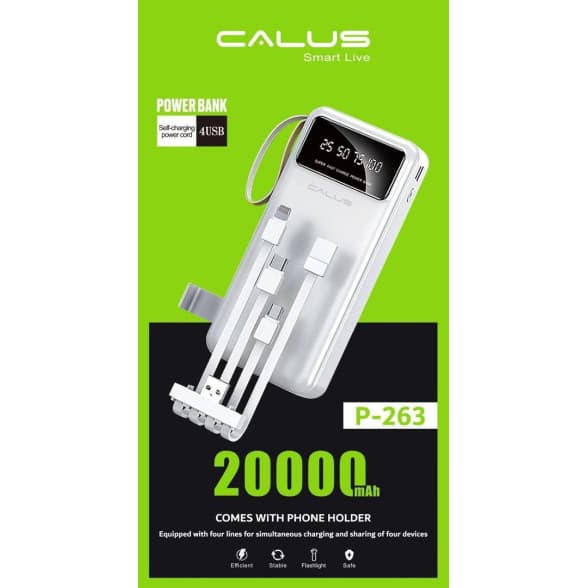 پاوربانک CALUS ظرفیت 20000 فست شارژ مدل P263