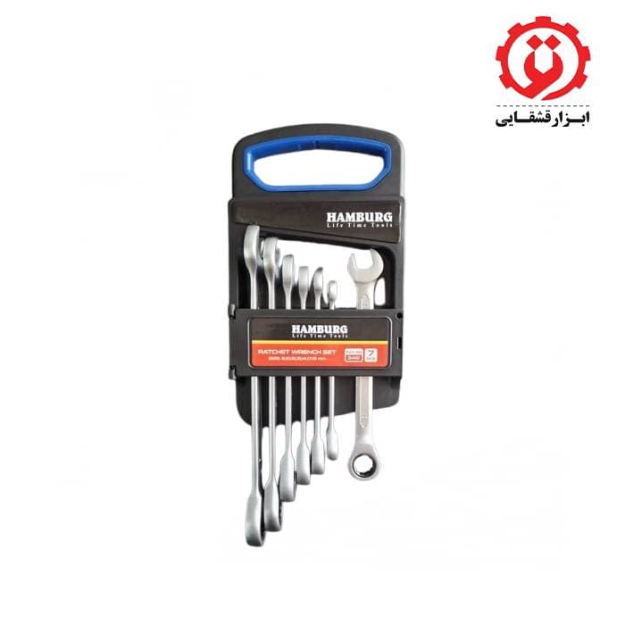 ست 7 عددی آچار جغجغه ای هامبورگ مدل 9461