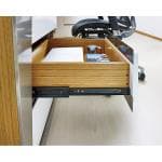 ریل کشو ساچمه ای سه تکه تلسکوپی ساده فانتونی مدل B342 سایز 350 میلی متر مشکی