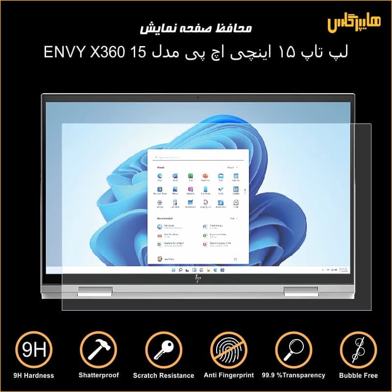 محافظ صفحه نمایش لپ تاپ 15 اینچی اچ پی مدل ENVY X360 15