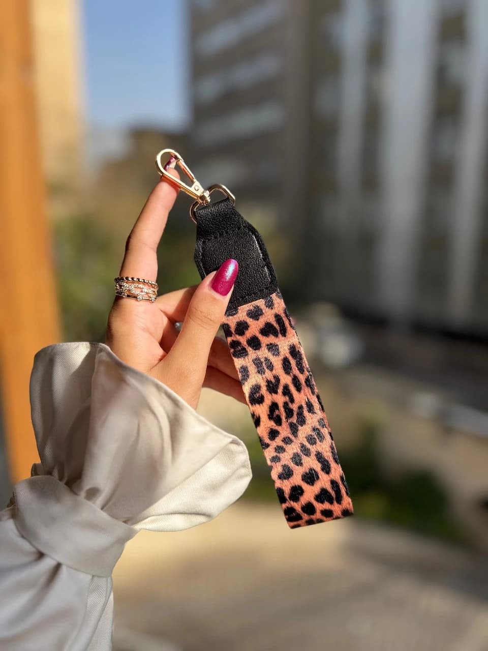 بند مچی موبایل طرح پلنگی - کد (۱۱۰۴۹۴)