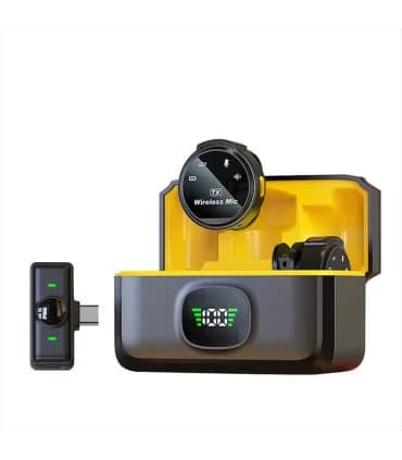 میکروفون بی سیم یقه ای دو کاربره مدل J6 تایپ سی