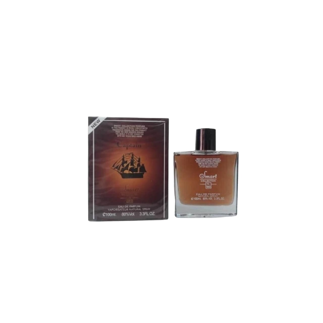 ادو پرفیوم مردانه اسمارت مدل کاپیتان بلک لجند کد ۵۸۳ حجم ۱۰۰ میل