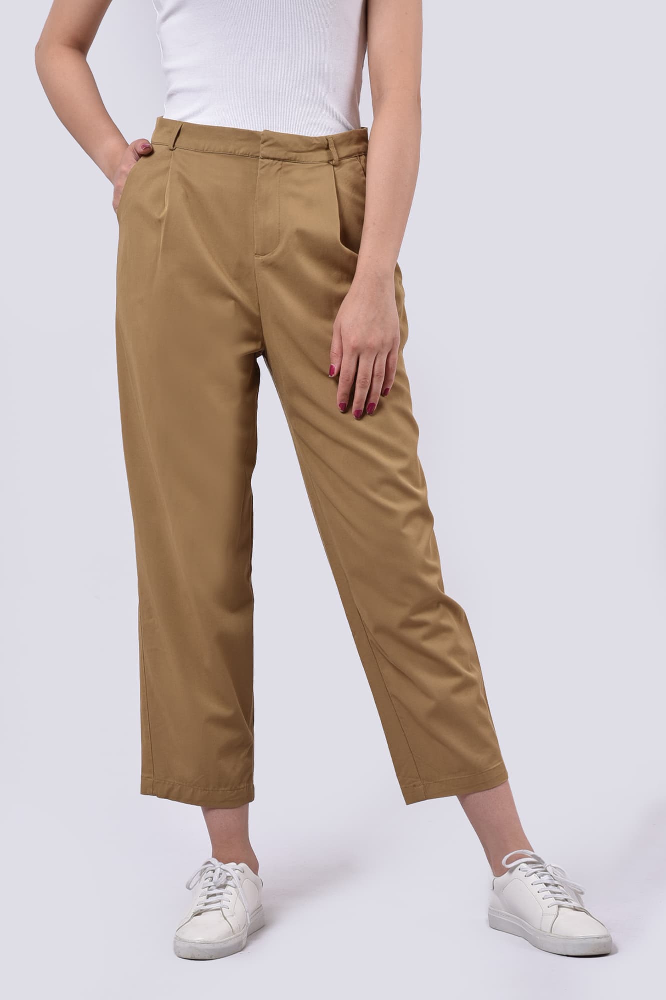 شلوار کتان ساده زنانه