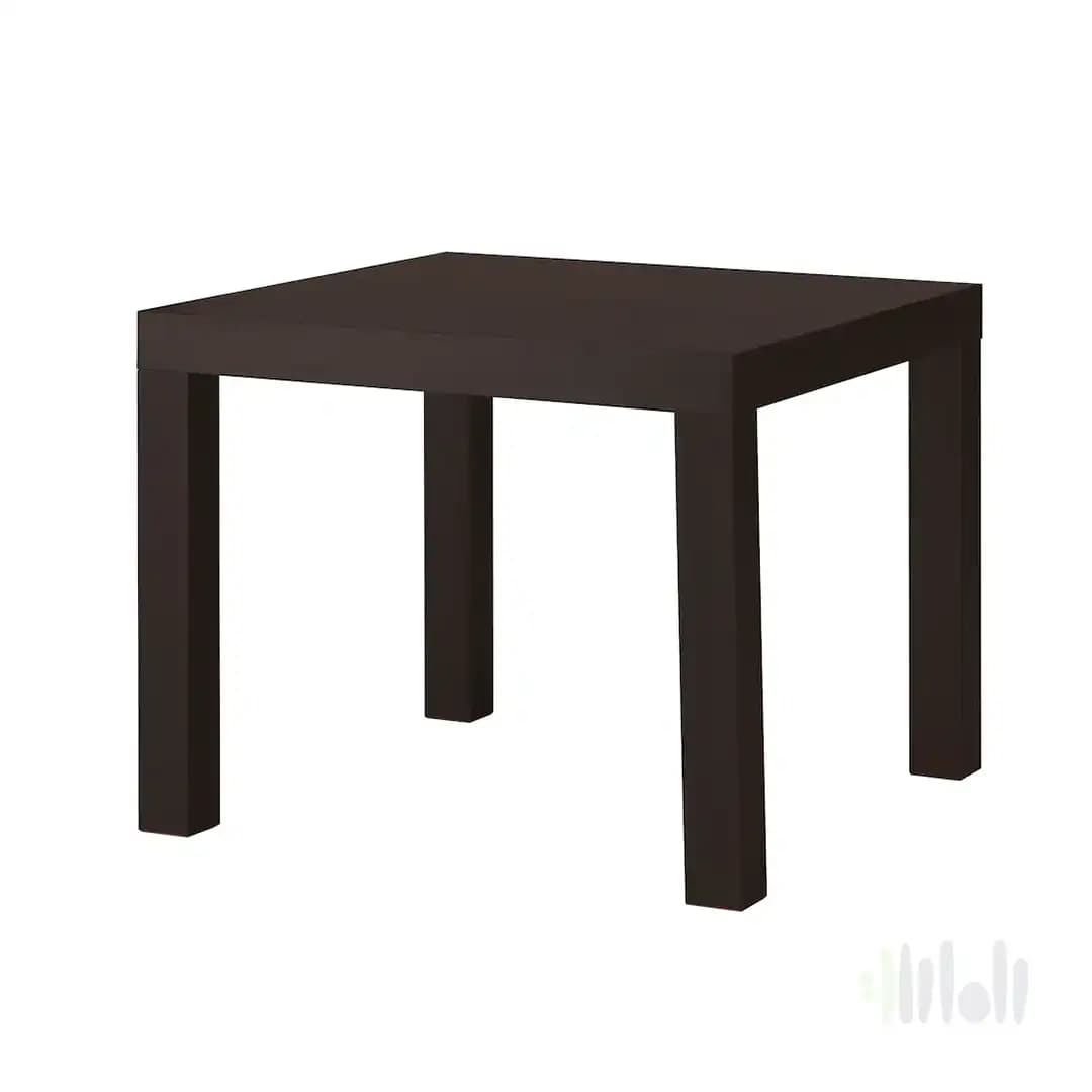 میز عسلی قهوه‌ ای تیره 55 سانتی‌ متر ایکیا LACK