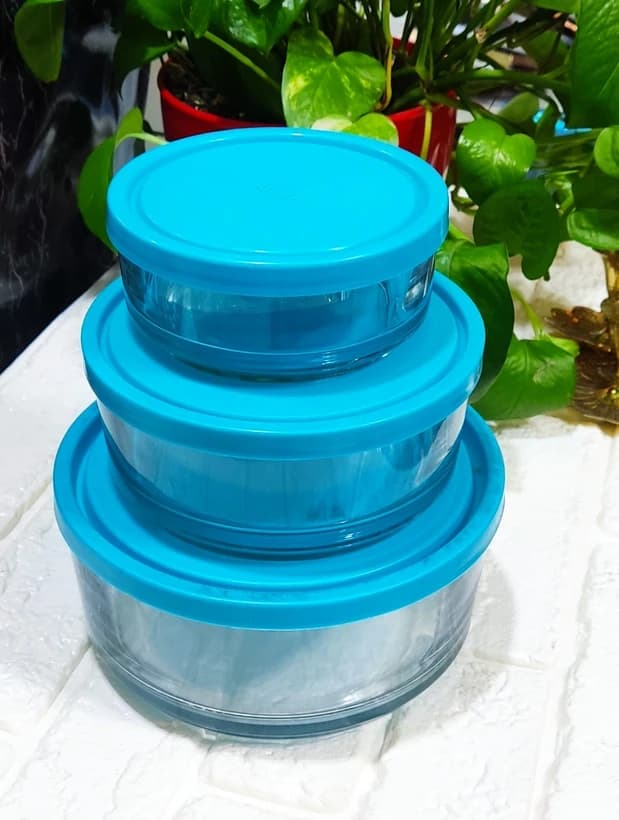 کاسه سه تیکه آبان درب آبی