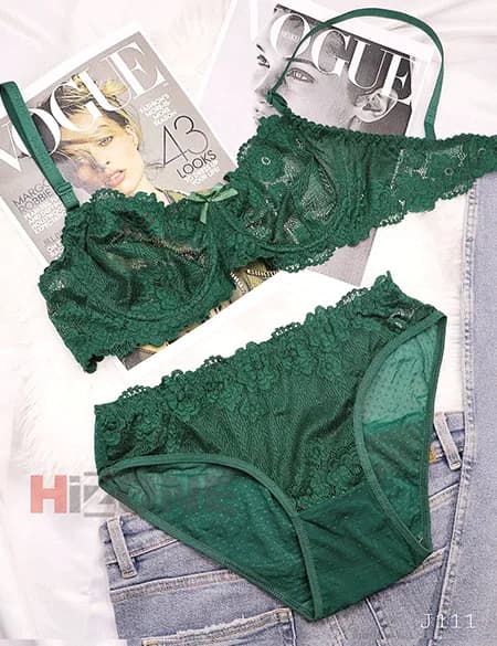 ست لباس زیر مدل رنگین کمان (یشمی)