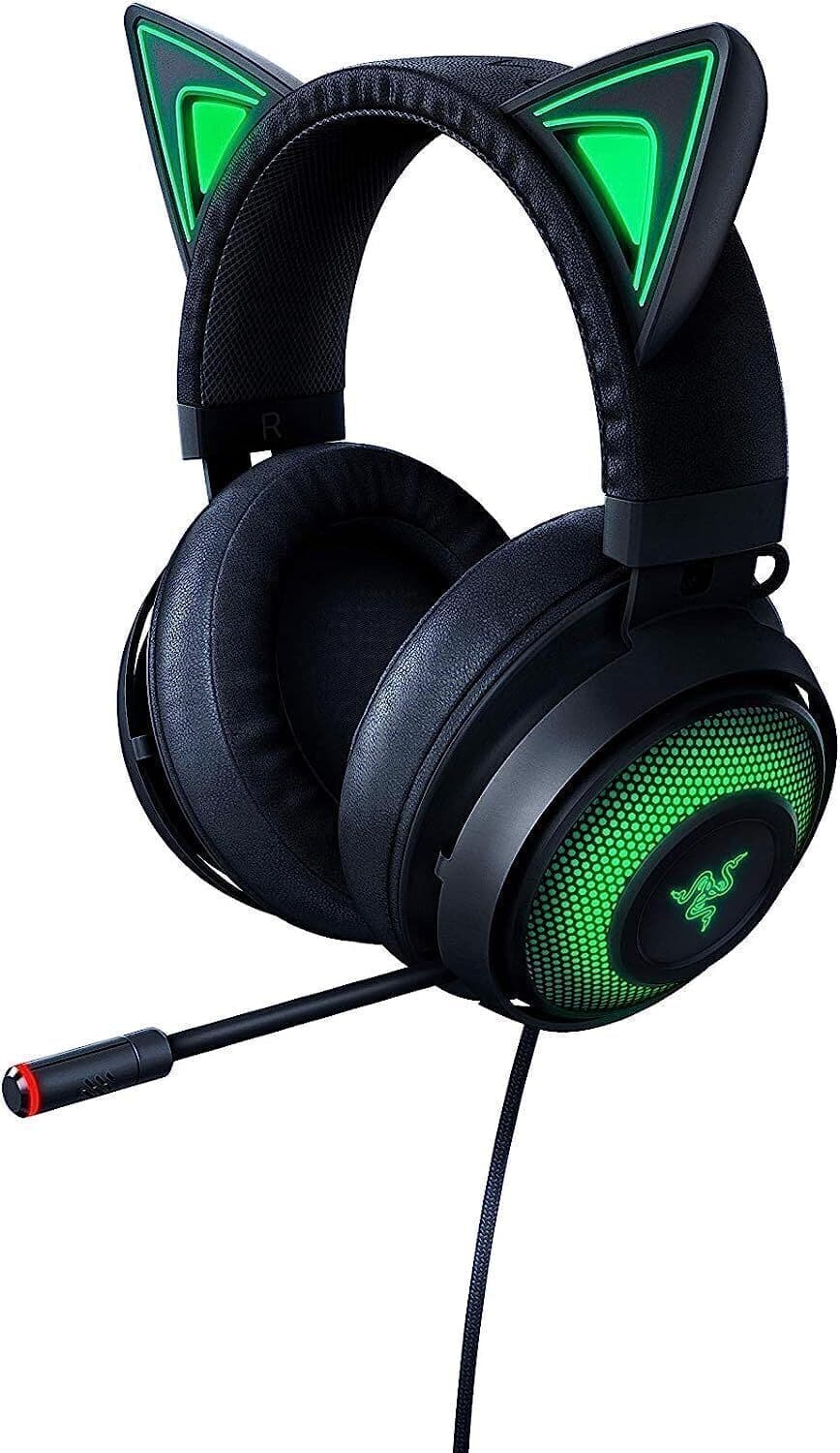 هدست گیمینگ ریزر Razer Kraken Kitty Edition Quartz ارجینال رنگ مشکی