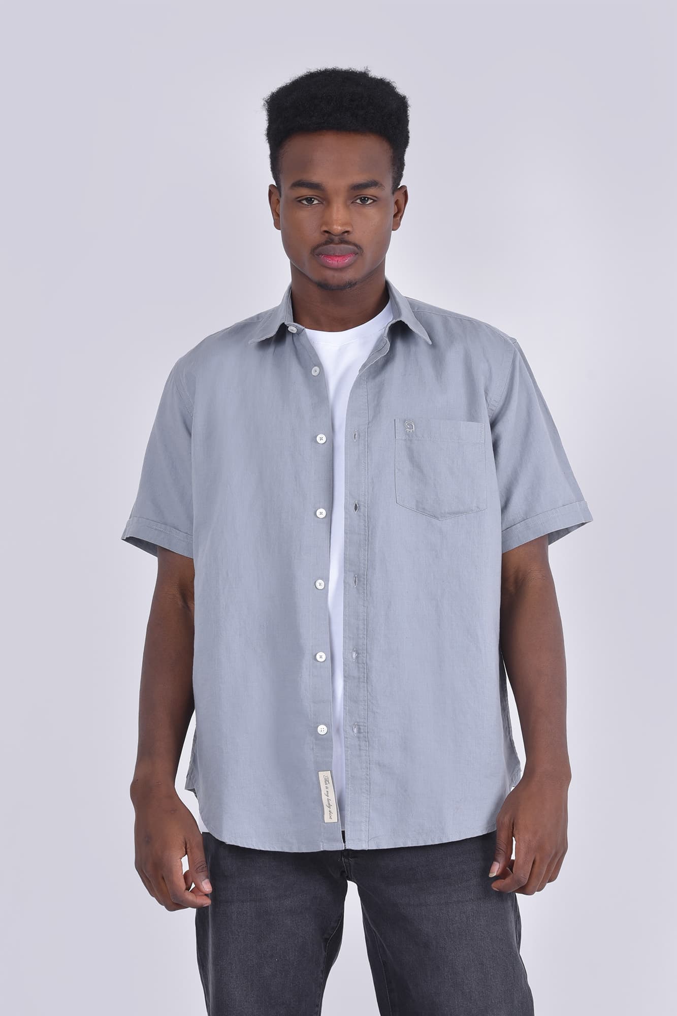 پیراهن آستین کوتاه یقه دار