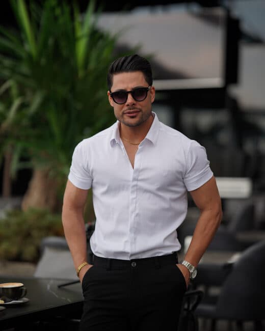 پیراهن شانلی کوتاه