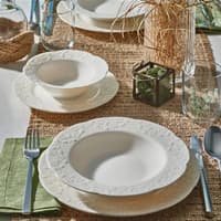 سرویس غذاخوری 24 پارچه ۶ نفره گورال پرسلن کارمینا سفید