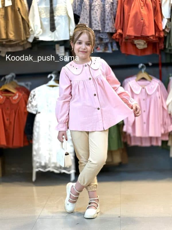 شومیز پیچک صورتی