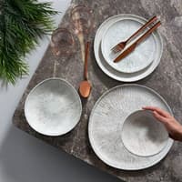 سرویس غذاخوری 24 پارچه ۶ نفره گورال پرسلن رودن طوسی