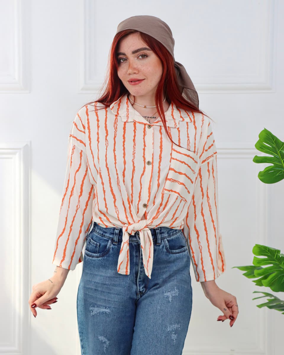 شومیز ژاکارد زنانه 0999